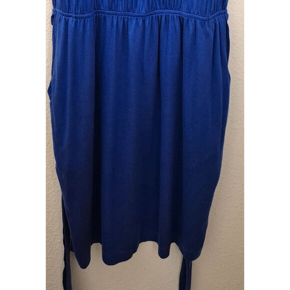 DKNY Bright Blue Pullon On Elastic Waist Casual Dress Size S, NWT - Picture 4 of 7